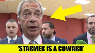 ‘HE’S A COWARD’ - Farage RUTHLESSLY DESTROYS Starmer In Interview After Reform Win!