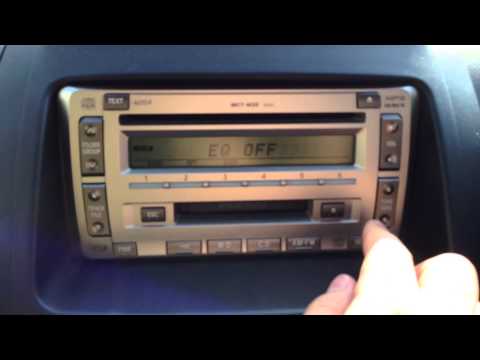 MCT-W55 Car type EQ Fujitsu Ten 富士通テンのオーディオには車種別設定のイコライザーが