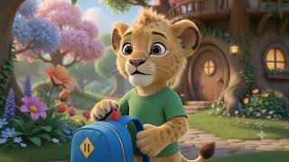 🦁 Leo the Lion's First Day at School | Animated Story for Kids | Naviloons  🎒✨