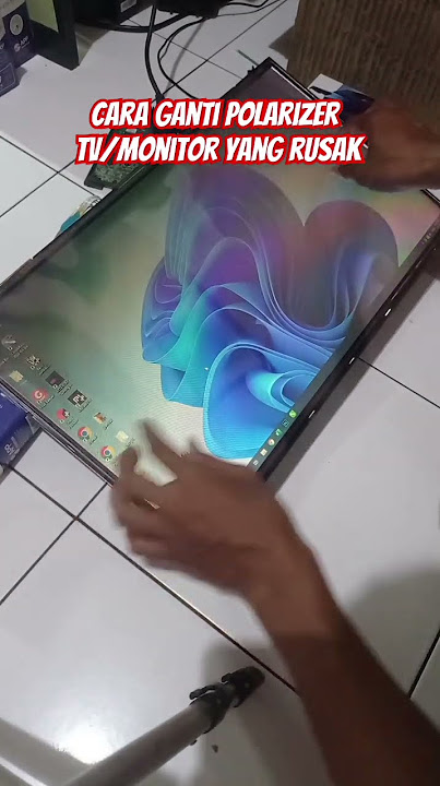Cara ganti Polarizer TV/monitor yang rusak, #service #smartphone #servicetv #duniaoprek #servicehp