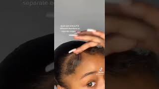 💙💜Edges tutorial for natural hair|| Tiktok@itslianna.s screenshot 3