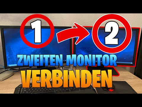 Video: So Schließen Sie Zwei Monitore An Eine Grafikkarte An