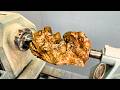 Woodturning - The Goblet of BLUE Fire