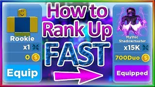 ⚡How to Rank Up FAST in Ninja Legends *🎉GET MAX RANK • MYTHIC SHADOWMASTER*