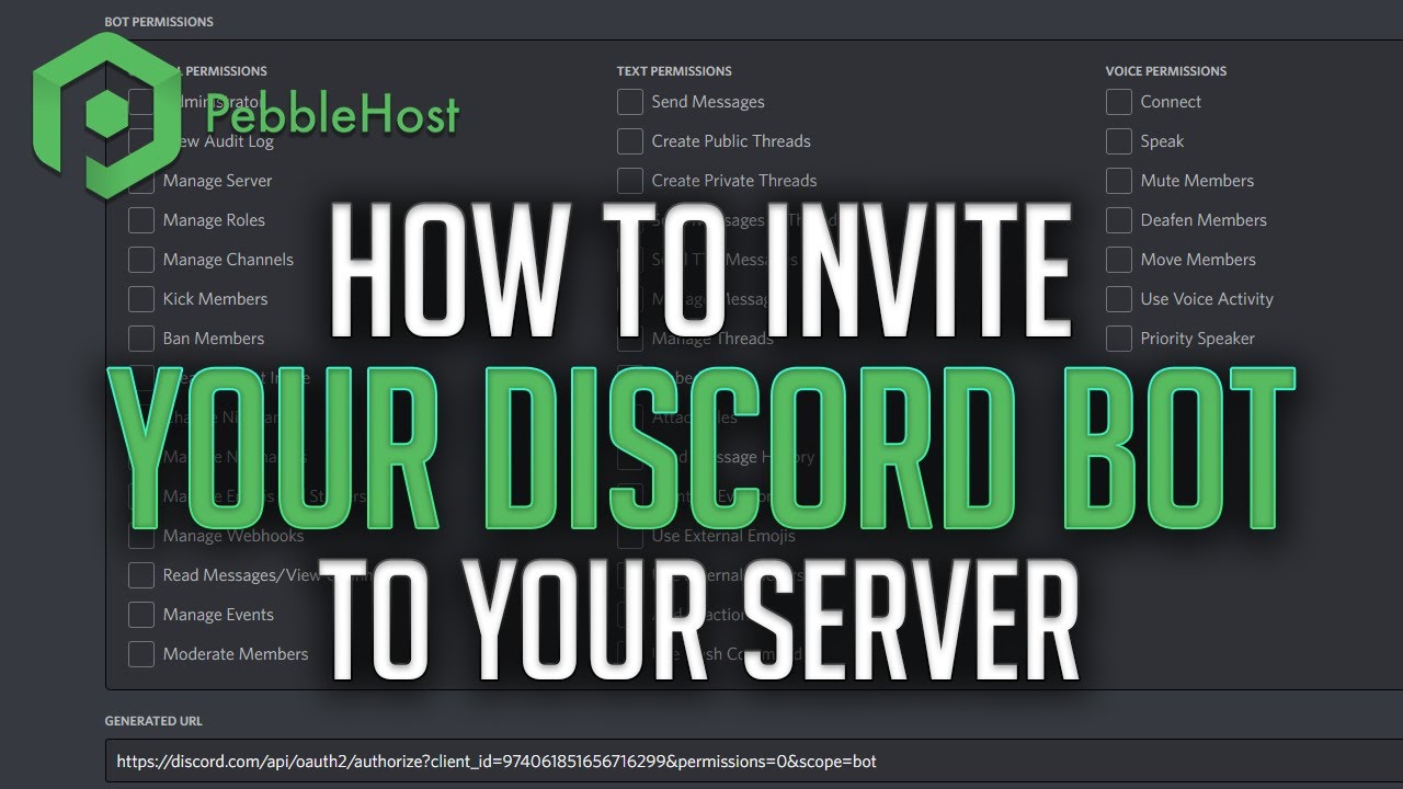 Inviting a Discord Bot to Your Server - Discord Bot Studio