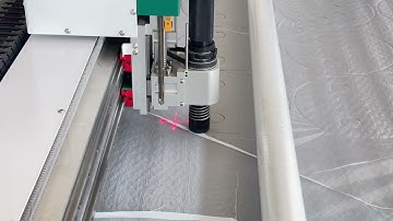 Multilayer cut black non-woven fabric. #cnc #oscillatingcutting #cnccuttingmachine