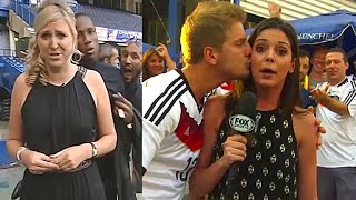10 FUNNY MOMENTS WITH REPORTERS IN SPORTS