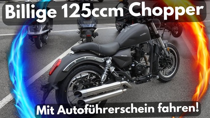 Chopper-Roller: Cruiser 4-Takt. 2021 YouTube Motorroller - 50ccm Schönster Luxxon