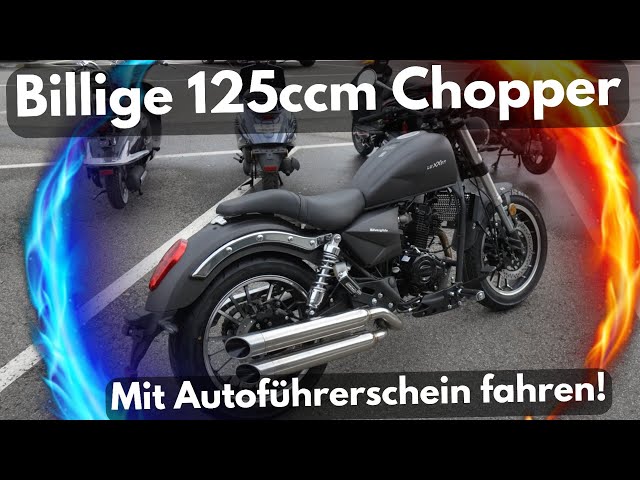 125ccm BILLIGER CHINA CHOPPER B196 - MIT AUTO-FÜHRERSCHEIN: Motorrad 2024  Luxxon Silverglide 125ccm - YouTube | Motorroller