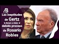 LAS INEPTITUDES DE GERTZ LO LLEVAN A VIOLAR EL DEBIDO PROCESO DE ROSARIO ROBLES