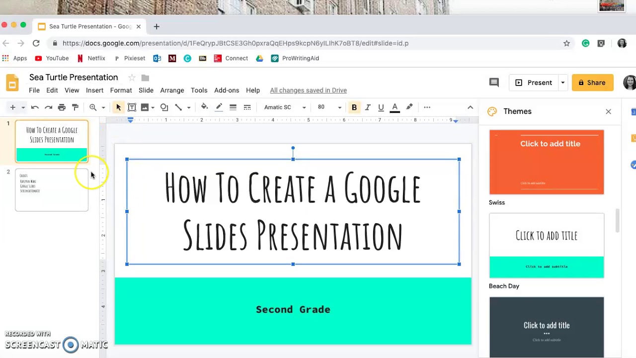 how to make a google presentation