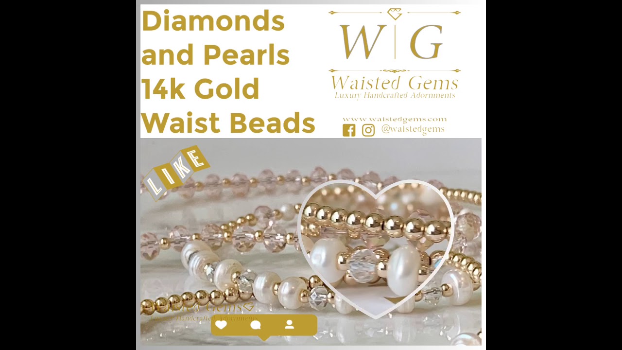 14k gold waist beads hotsell