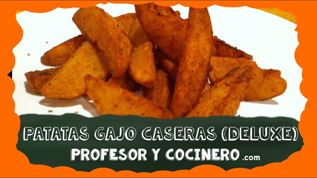 PROFESOR Y COCINERO receta 8 - Patatas gajo caseras (patatas deluxe) -  YouTube