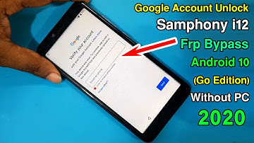 Symphony i12 FRP bypass | Symphony i12 Google Lock Remove | Frp Unlock Symphony i12 Without PC ||