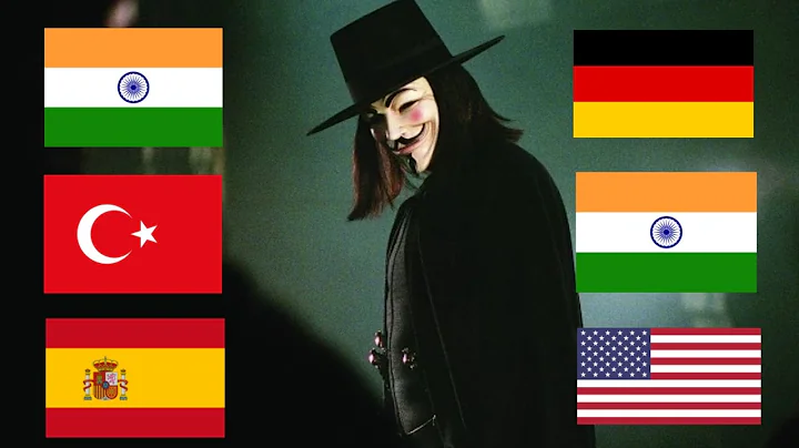 "Ideas Are Bulletproof" in Different Languages. V for Vendetta