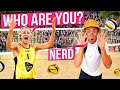 Nerd challenges the best volleyball players prank