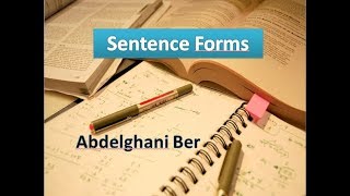 Sentence Forms( Simple , Compound ,Complex ,Compound complex )