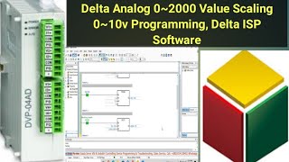 Delta Analog 0~2000 Value Scaling 0~10v Programming, Delta ISP Software