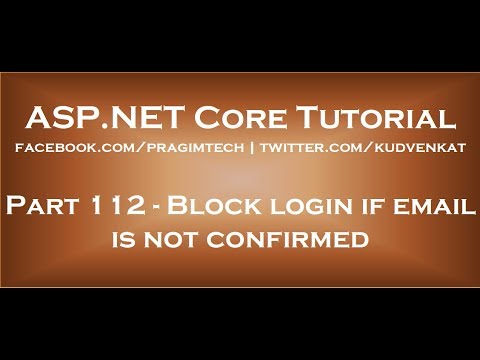 Block login if email is not confirmed in asp net core