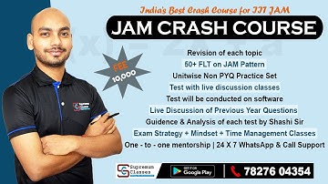 Shaurya Batch | Starting on 15 September | Best Crash Course for IIT JAM-GATE Join Supremum Classes