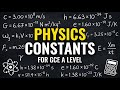Physics Constants for GCE A Level
