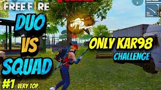 ONLY KAR98K CHALLENGE IN 2 VS 4 WITH 2B GAMER || CLOSE BUT NOT CIGAR || TONDE GAMER