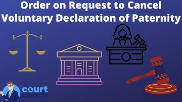 Order After Hearing on Motion to Cancel Voluntary Declaration of Parentage or Paternity (Form FL290)