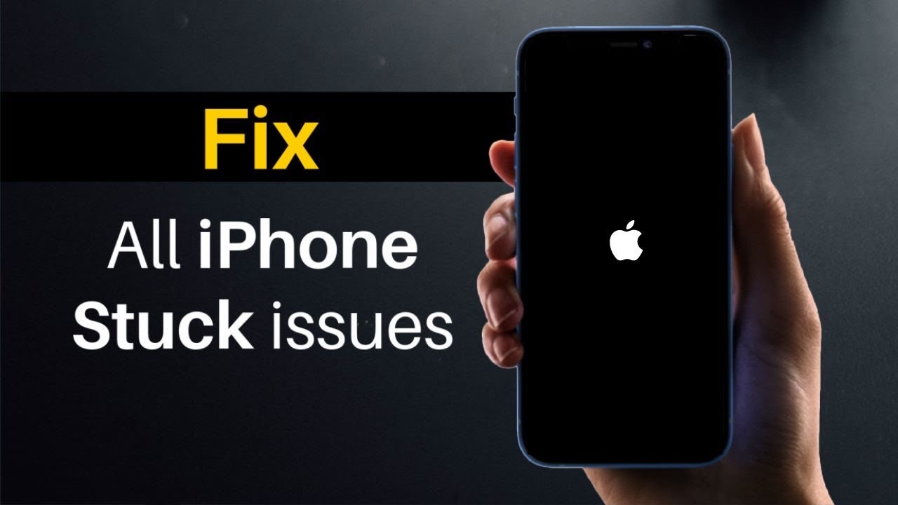 How to Fix iPhone Stuck on Apple Logo without Losing Data - YouTube