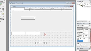 vb6 database connection datagrid and text boxes part2/3