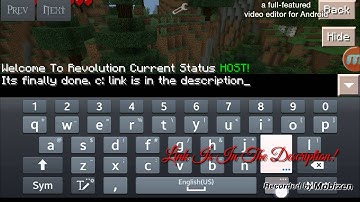 Mcpe mod menu Revolution v1.2