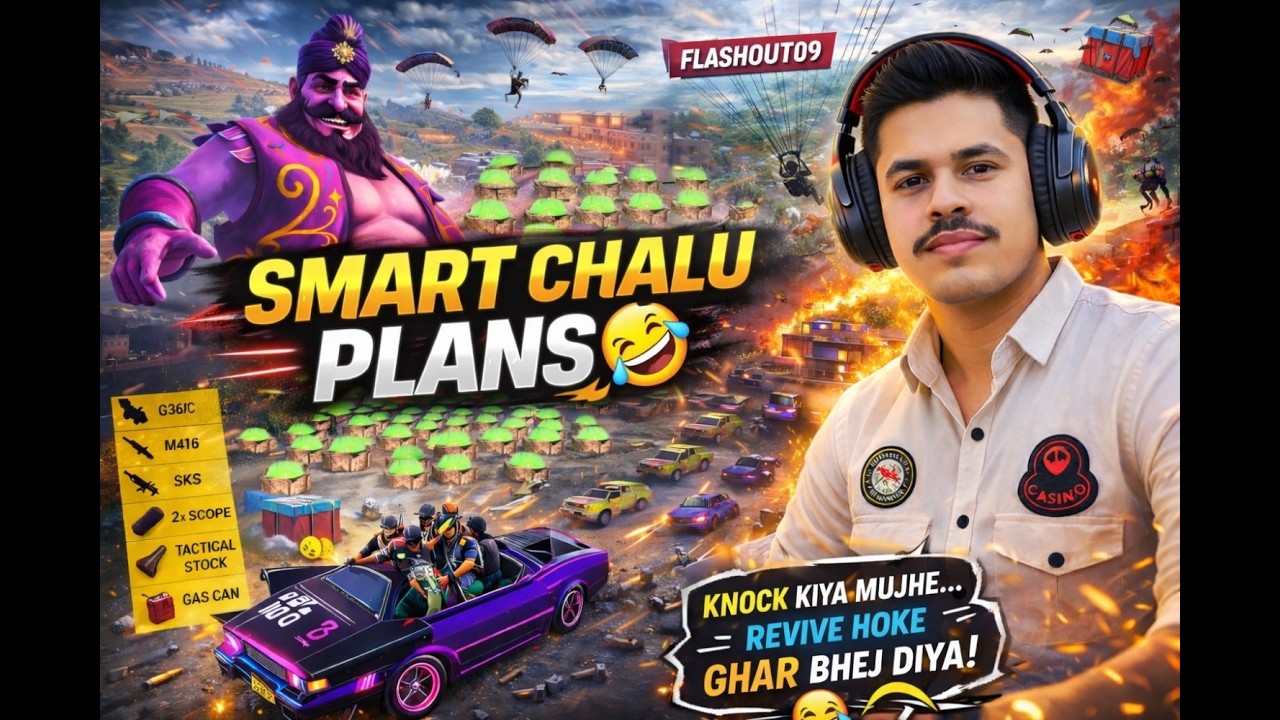 Smart Chalu Plans 🤣 Enemy Ko Chuna Lag Gaya | BGMI Squad Gameplay