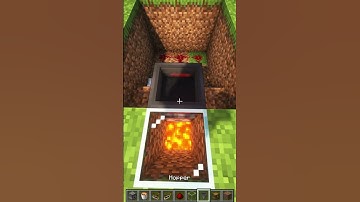 Automatic trash bin in Minecraft 👍🏻#shorts #minecraft