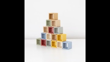 Soft Silicone Building Blocks from Everleigh & Me. Enhances Children