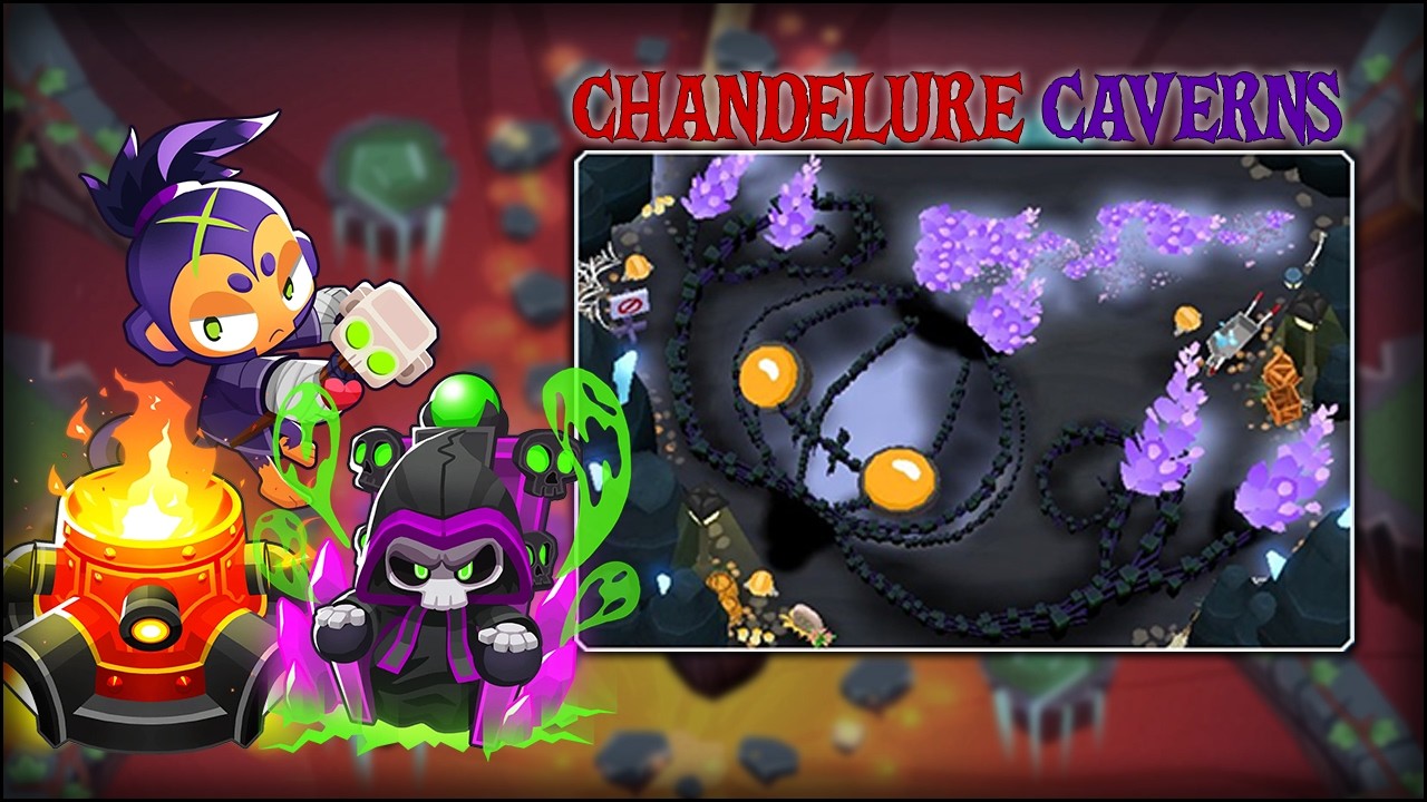 Ghost & Fire towers to survive Chandelure Caverns - Bloons TD 6