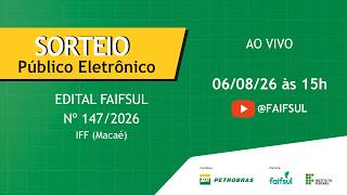 Sorteio Público - IFF - Edital Nº 147/2026