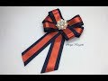 DIY / Brooch - Tie / Grosgrain and satin ribbons tie