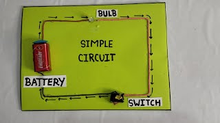 Working model of simple electric circuit, Simple Circuit/Simple Circuit School Project/Electric Circ