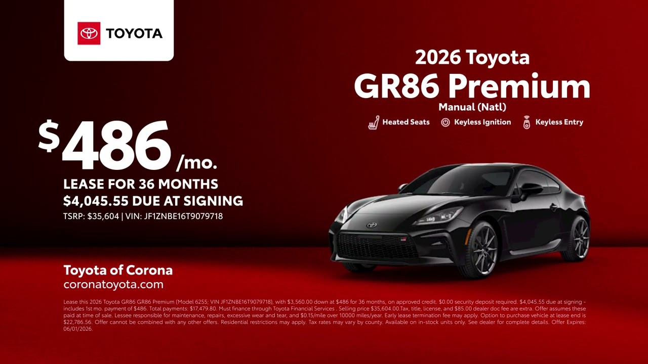 Toyota GR86 05/29/2026 7465520 - YouTube