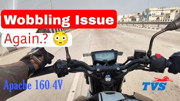 Tyre Wobbling issue again 😱| TVS Apache 160 4V | With Prabhpreet | Motovlog | 2022 #apache #wobbling