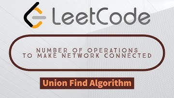 Number of Operations to Make Network Connected #1319 | LeetCode | Union Find Algorithm