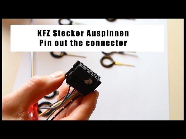 DIY Anleitung Anschlüsse tauschen / erneuern ISO Radio Stecker