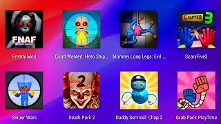 Granny & Grandpa Freddy Mod,Giant Wanted,Scary Five Nights Chapter 3,Death Park 2,Sniper Wars Army