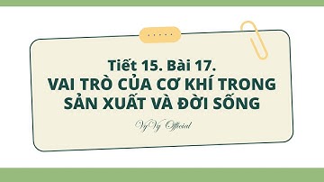 Công nghệ 8 . Bài 17. Vai trò của cơ khí trong sản xuất và đời sống I VyVy Official