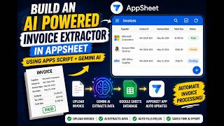 🚀 Build an AI Invoice Extractor in AppSheet + Gemini AI || TechReloaded