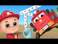 Fire truck, the clever carrot | Police Car, Ambulance | Tractor | Kids Songs | Jugnu kids