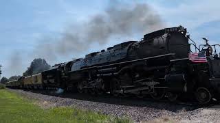 Big Boy crossing at Tower Rd West of Tipton, MO. July 21, 2026. #bigboy4014 #missouri #usa250