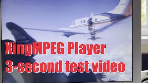 The Dawn of Multimedia: XingMPEG Player 3-second test video (Windows3.x/95)
