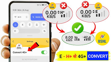 BSNL Me Net Nhi Chal rha | BSNL E / H+ Ko 4G Kaise Karen | How To Fix BSNL Network Problem | 4G - 5G