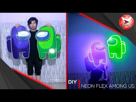 Làm thế nào để làm cho Neon Flex giữa chúng tôi tại nhà. #DIY NEON SIGN