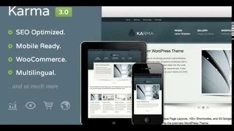 Karma - Responsive WordPress Theme  Free Download